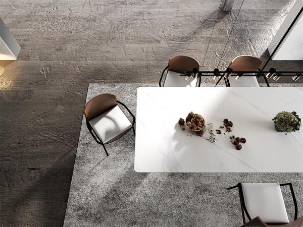 Indoor Floor 1420x2700mm Porcelain Marble Slabs For Project And SGS White Modern