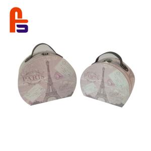 Wholesale Round Shape Colorful Printing Cardboard Paper Material Cardboard Suitcase Box from china suppliers