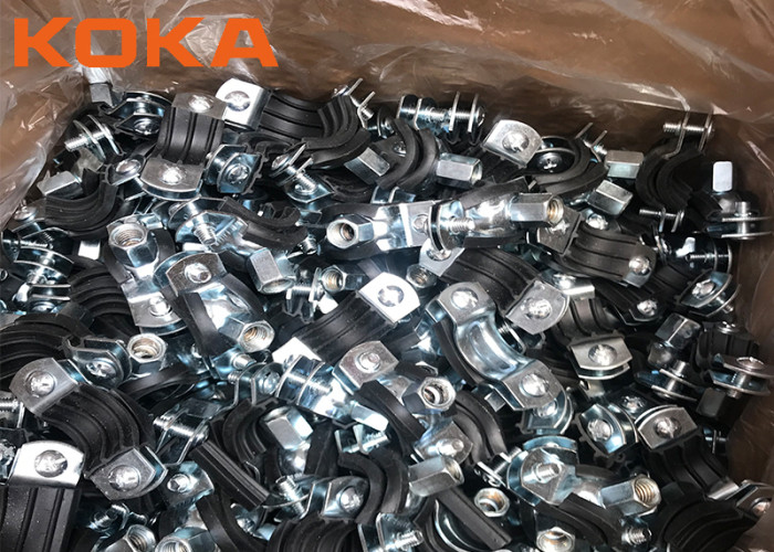 Electrical Zinc Rubber Line EPDM Pipe Clamps