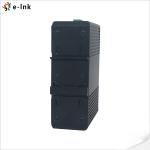 Industrial 20W 250m Fiber PoE Switch DIN Rail Wall Mounts Installation