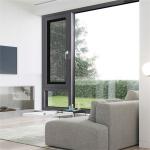 Level 6 Water Tightness Aluminum Double Glass Screen Window with Heat Insulation
