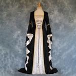 Retro Medieval Long Floor-Length Dress for Women Halloween Cosplay Stage