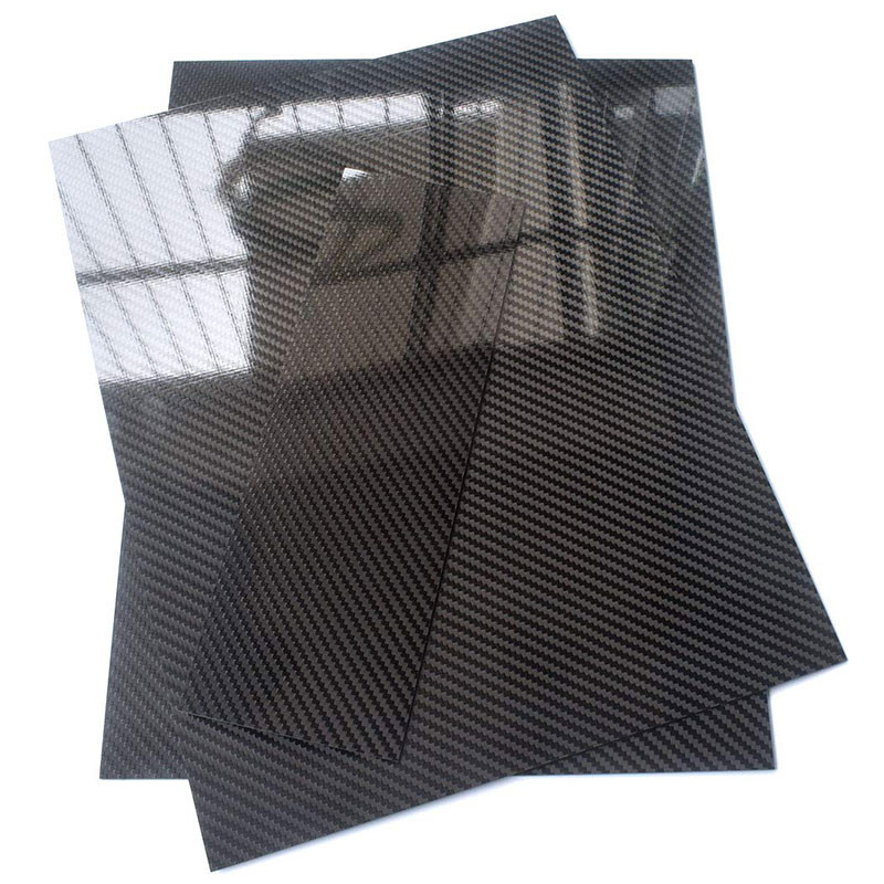 Black Twill Weave Carbon Fiber Board 3K Matte Surface