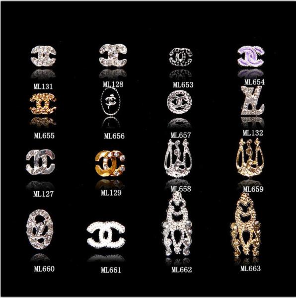 Hot NEW Wholesale Alloy Jewelry 3D Nail Art Jewelry Nail rhinestones Sticker