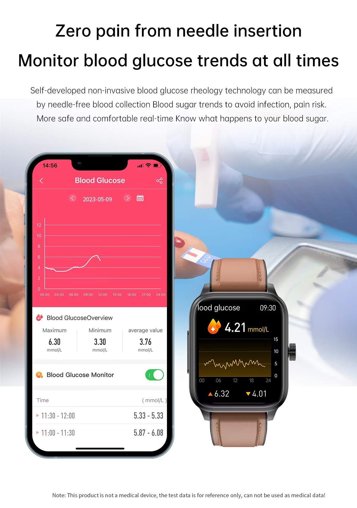 ET540 Health Monitoring Smart Watch 1.85 Inch BT Call Blood Oxygen Fitness For Men