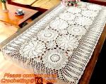 Crochet Round table clothing - table coverhandmade crochet heart doilies,