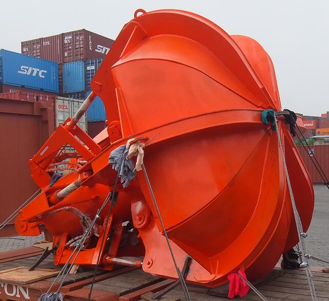 5 Cubic Meter Capacity Hydraulic Grapple Scrap Bucket for Orange Peel Grapple Excavator