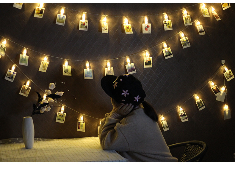 LEDs Photo Clip LED String Light Battery Operated Photo Frame Clip Indoor Light Decor For Home Party Wedding