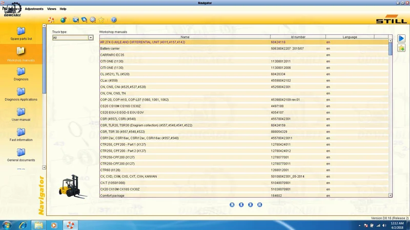Forklift Diagnostic Tool V8.21 for Still CANBOX 50983605400 for Still CANBOX USB Interface Diagnostic Scanner