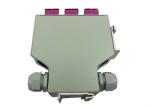 DIN Rail Fiber Optic Distribution Box 12 Fibers Inside Wall Mounted Cabinets