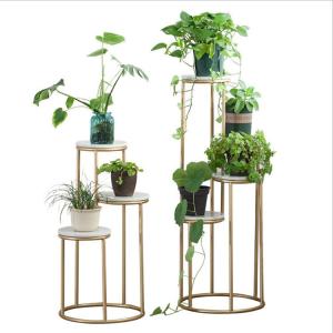 Wholesale Luxury flower pot stand rack metal organizer shelf display rack from china suppliers