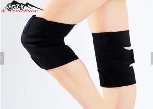 China Neoprene Tourmaline Heated Knee Pads Magnetic Knee Support Brace Black Color on sale