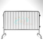 Steel Stage Barriers Galvanized Iron Crash Temporary Metal Road Use