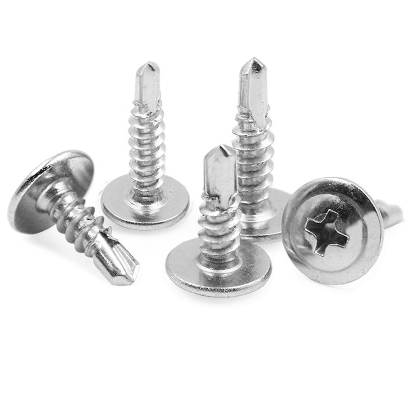 DIN Standard Stainless Steel Hardened Large Flat Self Tapping Screw for Customer Request