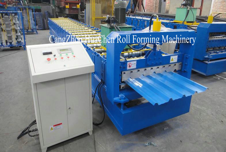 Single layer Roofing Sheet Roll Forming Machine with hydraulic motor control