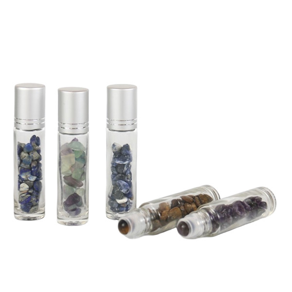 Aluminum Lids Crystal Roller Bottles Wholesale Refillable Roll On Bottles