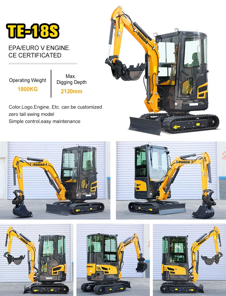 Mini Excavator 3.5 ton Kubota Engine Small Excavation CE EPA EURO5 Micro Digger Crawler Bagger