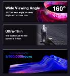 2.7mm Ultra-Thin Glass Curtain Wall LED Film Screen 5000nits Brightness 80%