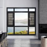Level 8 Air Tightness Aluminum Casement House Windows with 304 Stainless Steel
