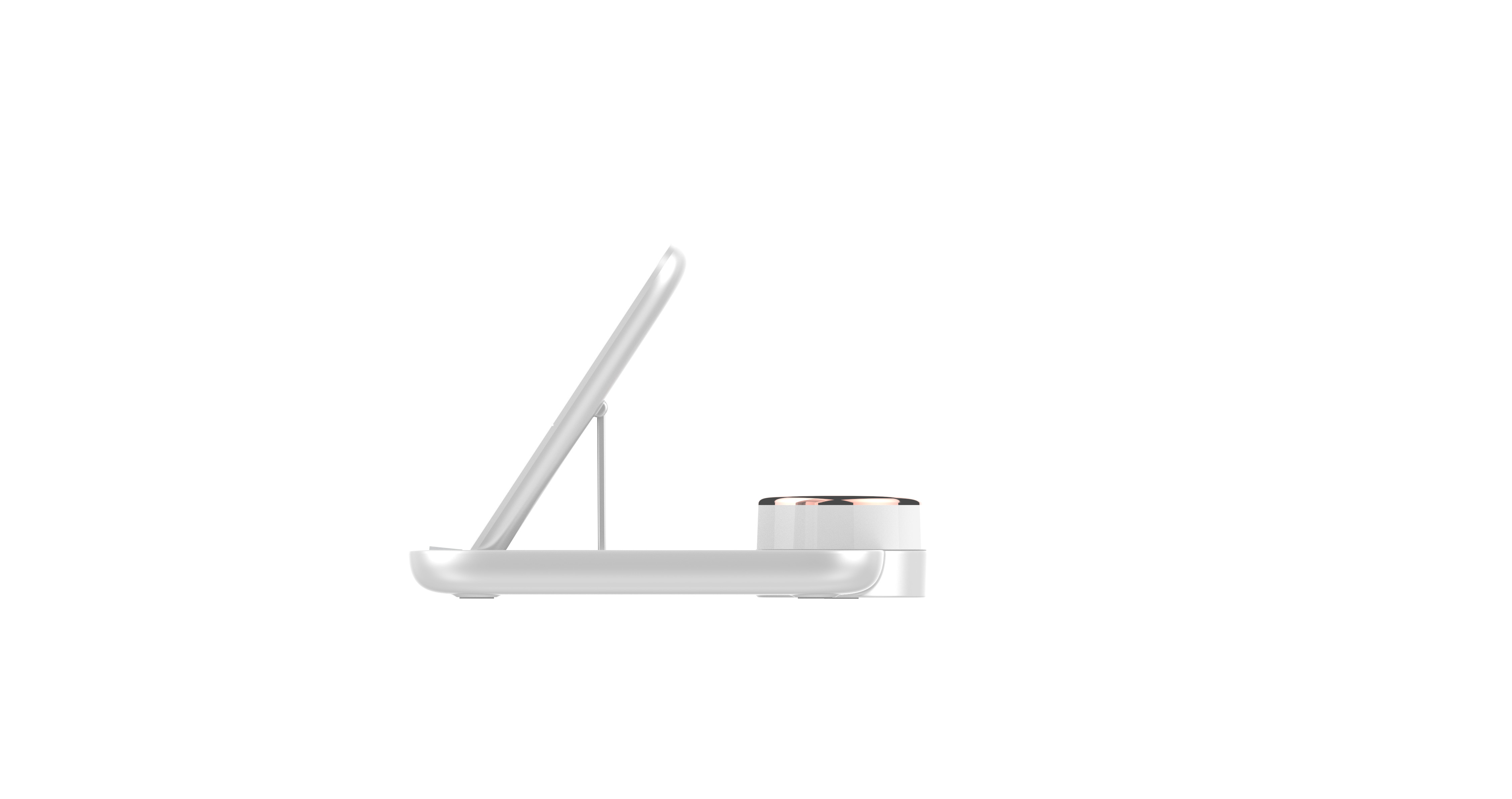 ABS PC Material Multifunction Wireless Charger 150.6*150.6*30.8MM Charging Efficiency ≥75%
