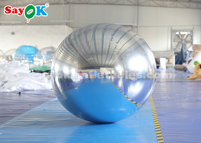 Sliver Giant Inflatable Balloon Mirror Ball Commercial Decoration
