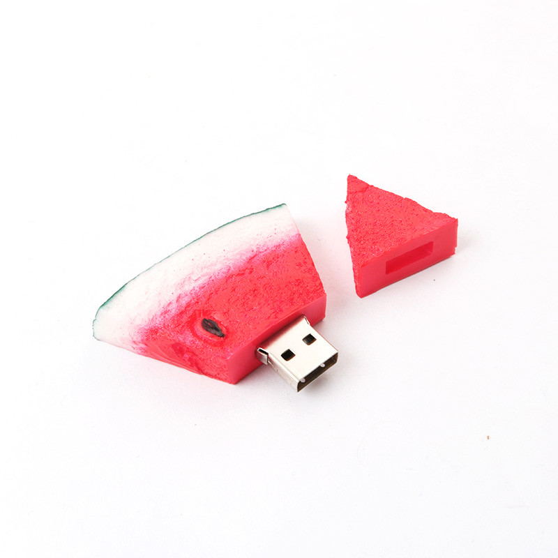 watermelon shaped Custom USB Flash Drives USB 2.0 Interface 10 Years Data Retention