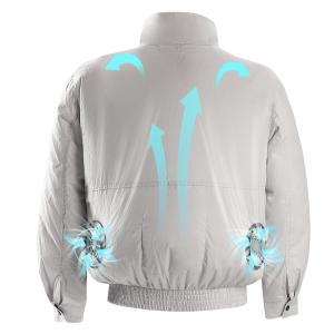Wholesale White 12V Air Conditioned Shirts Heatstroke Prevention Air Con Clothing from china suppliers
