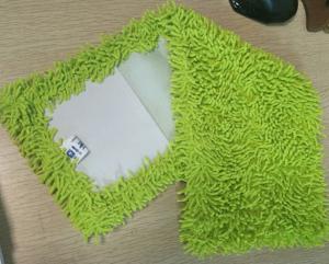 Wholesale Microfiber 650gsm Green Small Chenille Folded 13*47cm Oxford Pocket Wet Mop Pads from china suppliers