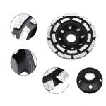 Black Double Row 115mm Grinding Diamond Cup Wheel Sintered
