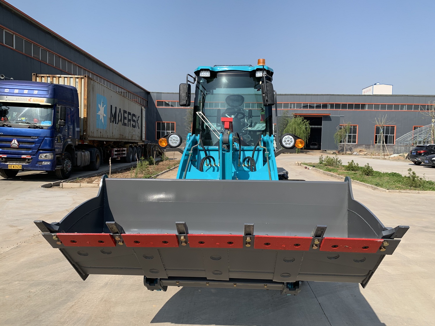 42KW 4 Wheel Drive Mini 1.6 Ton Wheel Loader for Agricultural Dimension 5020mm*1860mm*2680mm