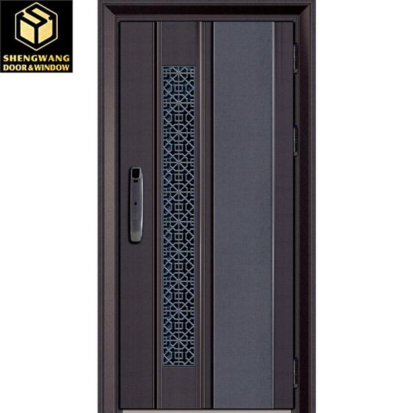 Luxury Front Stainless Steel Garden Gate Oxidation Resistance Aluminum Swing