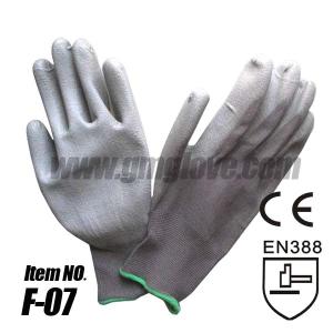 Wholesale Gray PU Anti-static Gloves ,Nylon Knit from china suppliers