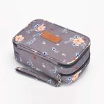 Women Travel Double Zip Polyester Cosmetic Bag