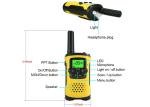 3-5KM Long Range Two Way Radio Walkie Talkie , VOX Hand Free Walkie Talkie