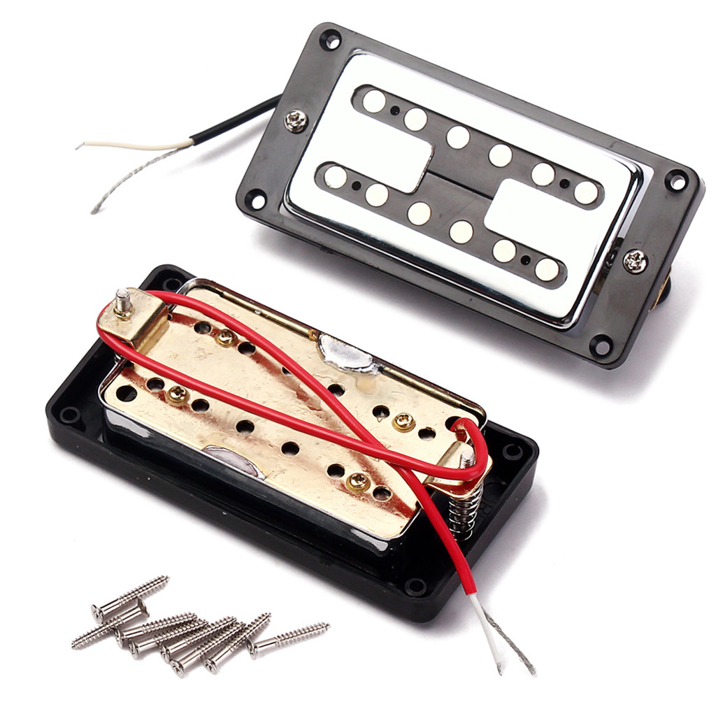 H Style Dual Coill Pickup N9K/B15K Output ABS Metal Humbucker Pickup Set With Screws
