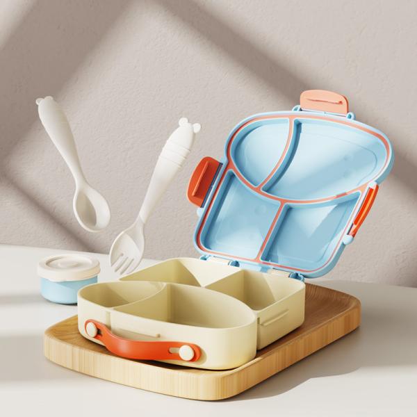 Leak-proof Bento Box For Kids Reusable And Dishwasher Safe Food Storage