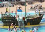 Corsair Aqua Play Water Park Equipment / Large Holiday Resort Fiberglass Pirate