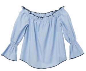 Wholesale Elastic Belt Blue Polyester Cotton Ladies Strapless Dress from china suppliers