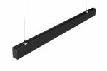 Indoor Aluminum Office Led Linear Light Fixtures Black Lighting Fixture