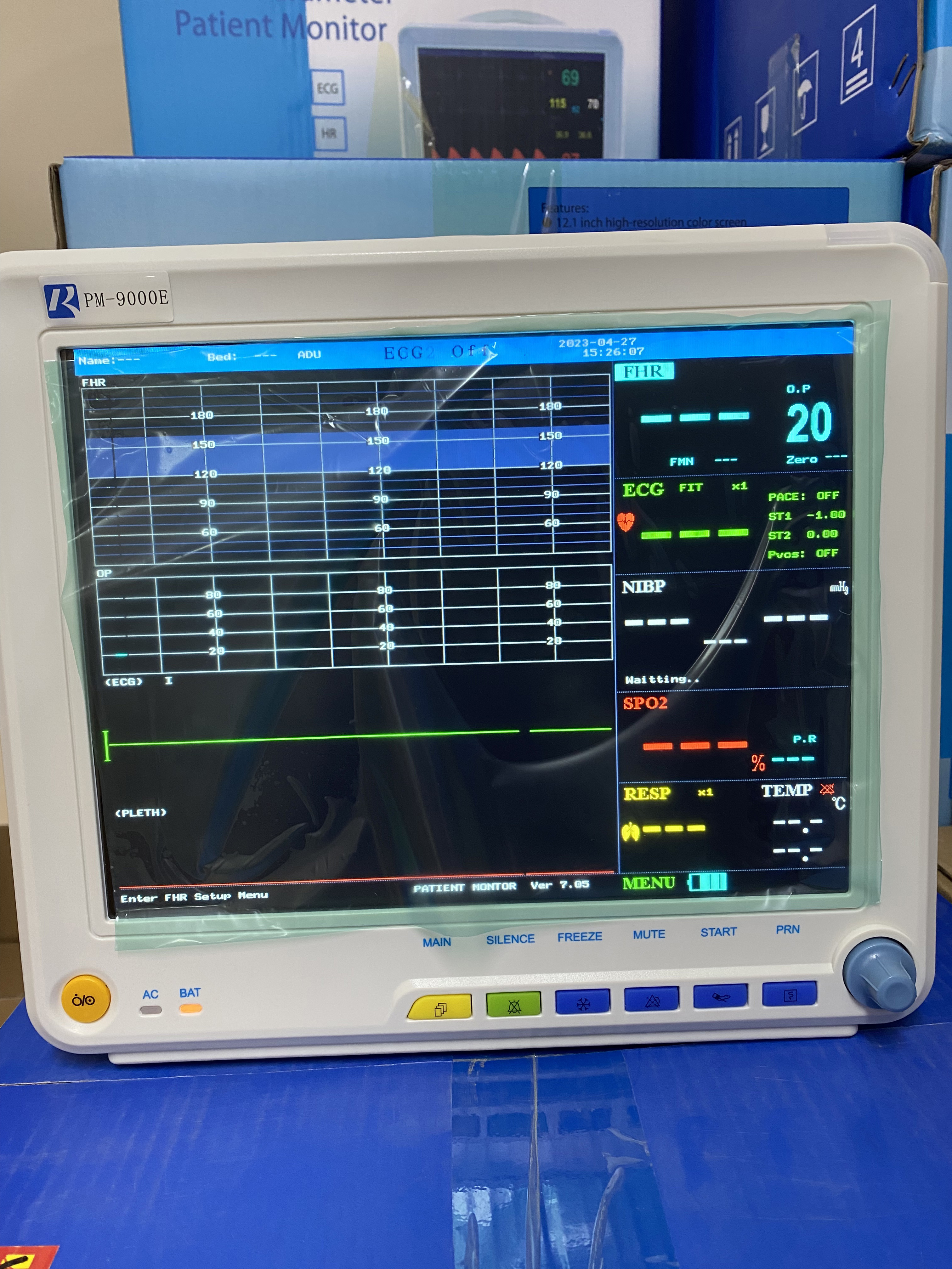 Portable TOCO Maternal Fetal Heart CTG Fetal Monitor Machine For Single Or Twins