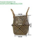 Home Decoration Basket For Plants Cotton Rope Woven Rattan Flower Pots Planter