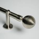 Ceiling Mounted Telescoping 28 Inch Curtain Rod Finials