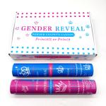 Blue Pink Boy Girl Gender Reveal Confetti Launcher Biodegradable Flameproof