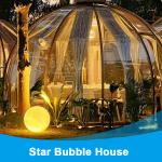 Outdoor camping Spherical star tent Hotel Homestay Room Star Room pc transparent