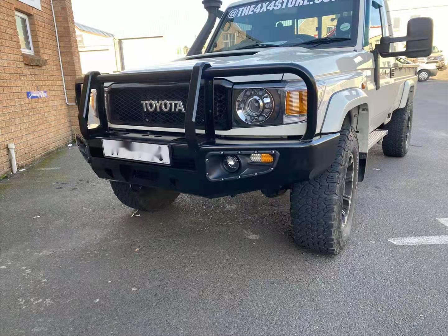 Toyota LC79 Rear Bumper with Tire Carrier Jerrycan Holder Winch Bull Bar Front Bumper