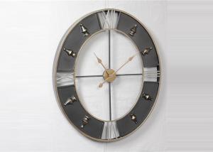 Wholesale Industrial Creative Silent Oval 3D Metal Wall Art Clock from china suppliers