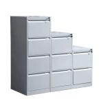 Multi Drawers White Metal Storage Cabinet