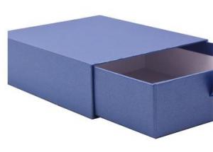Wholesale Blue Foldable Paper Box Storage Drawer Gift Box Art Paper Matt Lamination from china suppliers