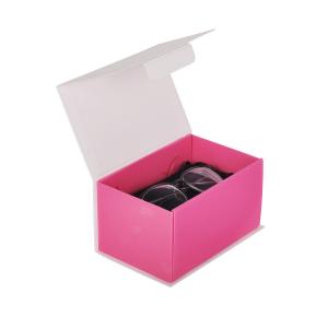 Wholesale Magnetic Closure Shipping Box For Sunglasses White And Pink Color from china suppliers