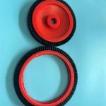 Monforts Stenter Machine Parts Big And Small Red Brush Wheel Black Hair Standard